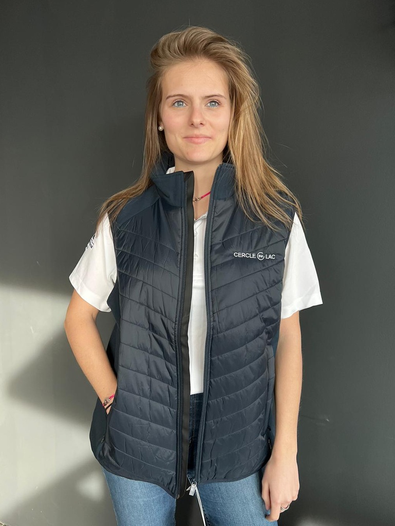 Veste sans manche bleue marine (S, Homme)